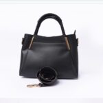black handle bag