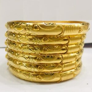 gold plated choori set