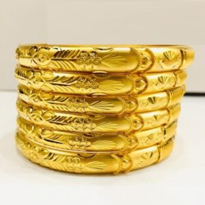 gold plated choori set