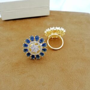 American Diamond Cut Levish Ring Adjustable Size Fine Quality