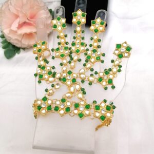 Kundan Panjagla/ Bracelet With Rings