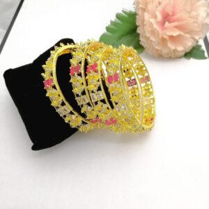 American Diamond Cut Levish Bangles Real Stone Fine Quality