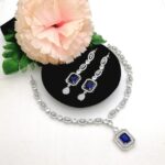 American Diamond Cut Levish Necklace Set Real Stone Fine Quality