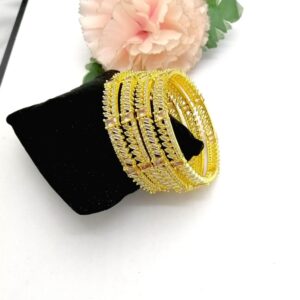 American Diamond Cut Levish Bangles Real Stone Fine Quality