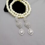 American Diamond Cut Elegant Ear Rings Real Stone Fine Quality